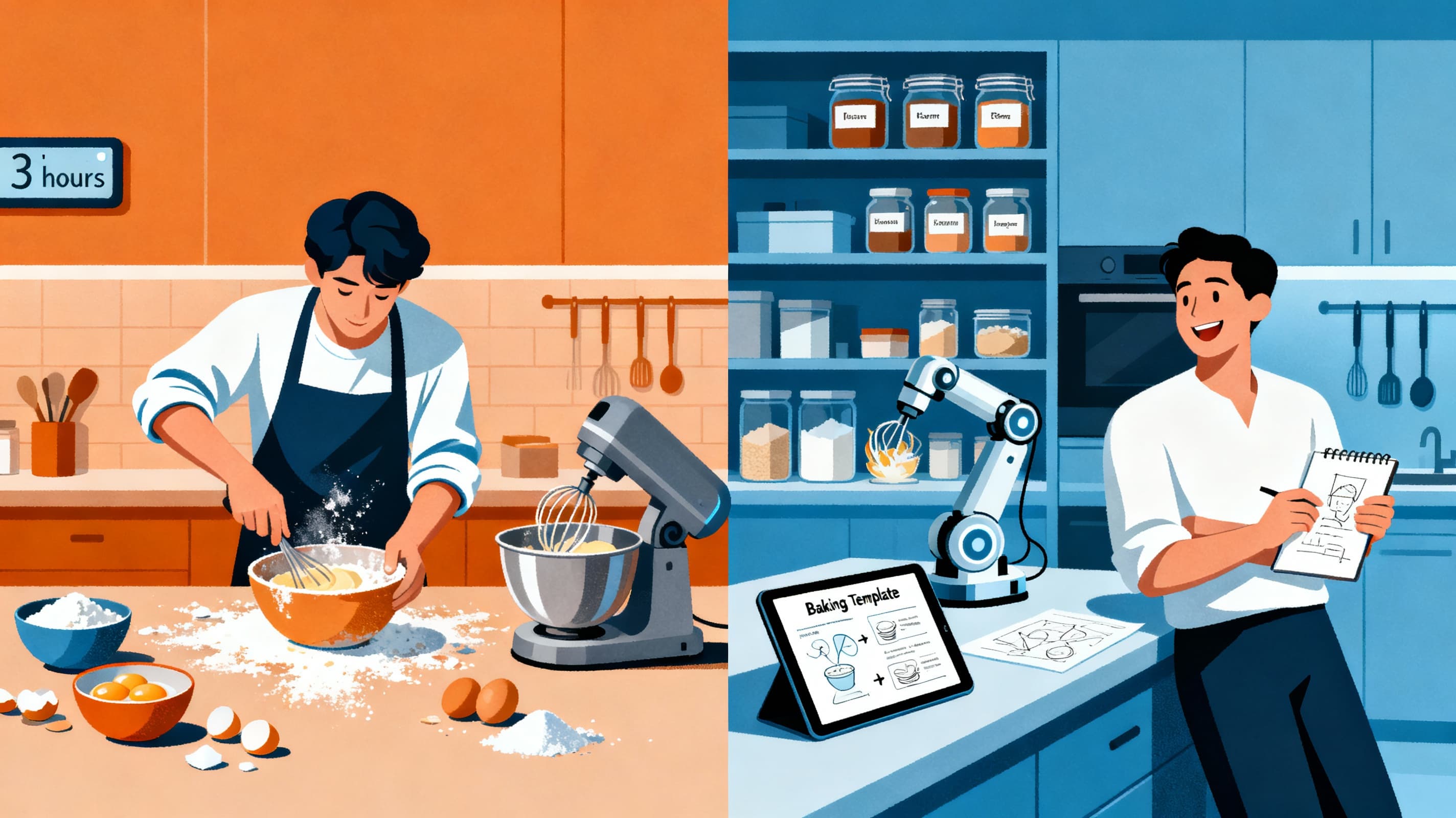 Manual video work vs automated workflow - a baker's perspective